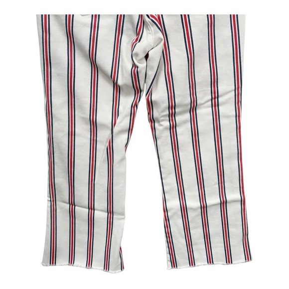 Reformation MacGraw Grenada Stripe Crop Jeans Size 29 - Picture 7 of 10
